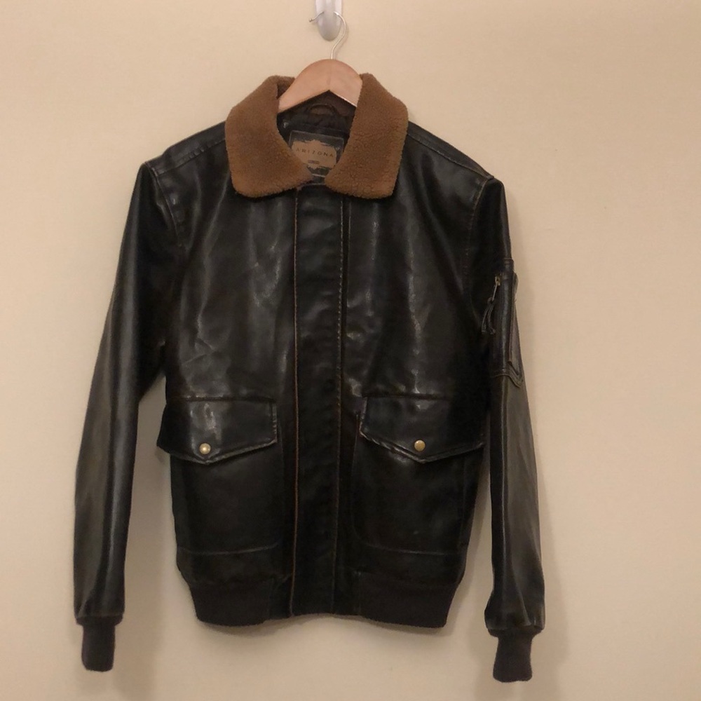 Arizona leather aviation jacket size small